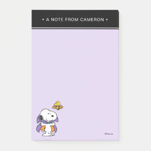 Peanuts Snoopy Woodstock Vampyr Halloween Post-it Block