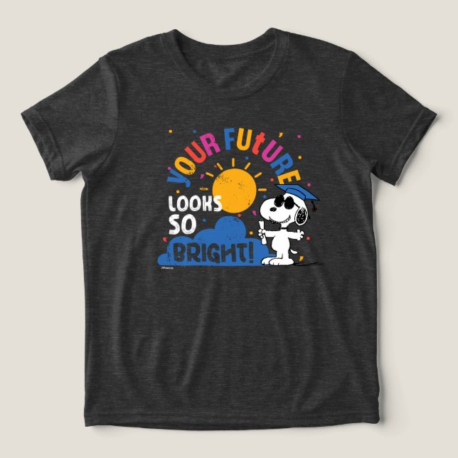 Peanuts Snoopy Your Future Looks So Bright T Shirt (Design Framsida)