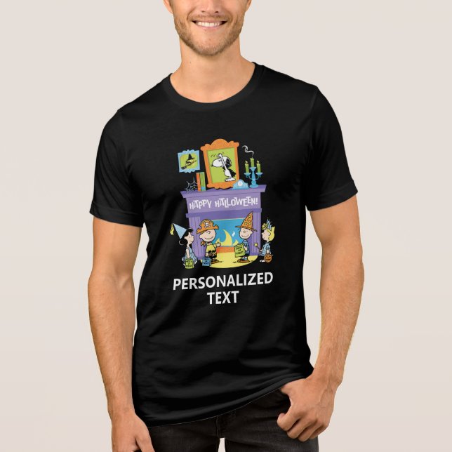 Peanuts spökhallar Halloween T Shirt (Framsida)