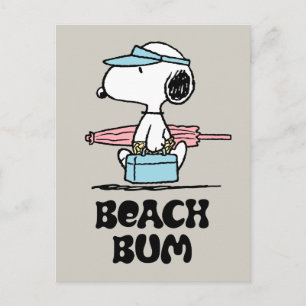 PEANUTS Strandnöt Snoopy Vykort