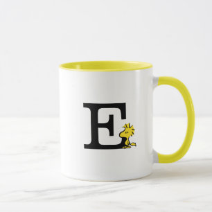 PEANUTS Trävaror Monogram E Mugg