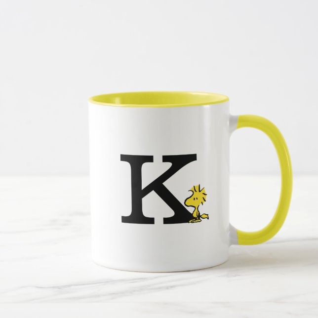 PEANUTS | Trävaror | Monogram K Mugg (Höger)