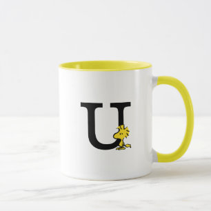 PEANUTS Trävaror Monogram U Mugg