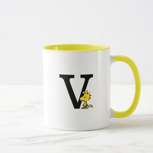 PEANUTS | Trävaror | Monogram V Mugg (Höger)