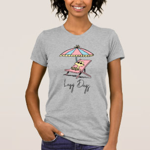 PEANUTS Uppmjukning av träbeståndet vid stranden T Shirt