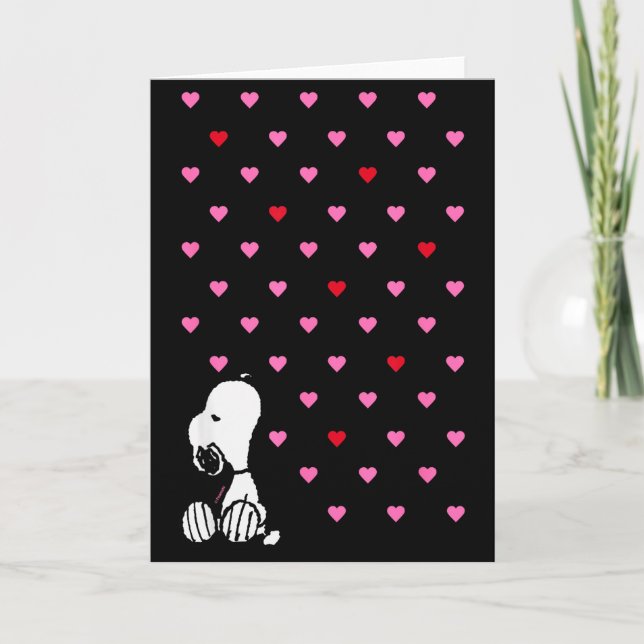 Peanuts Valentine Hearts  Kort (Framsida)