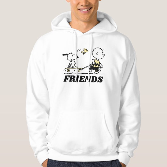 PEANUTS | Vänner Skattbordning Hoodie (Framsida)