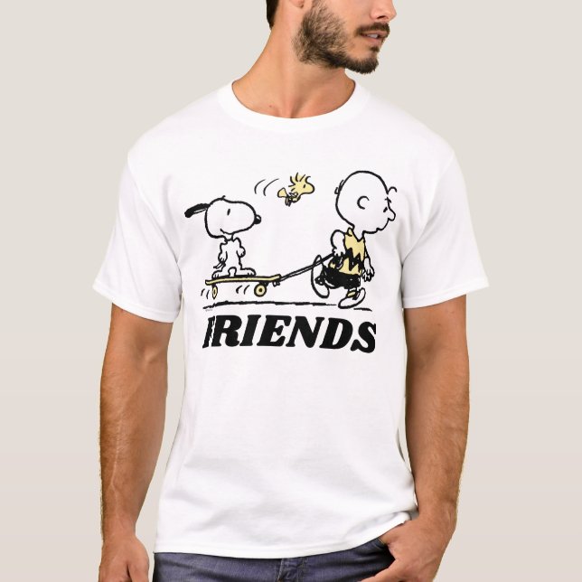 PEANUTS | Vänner Skattbordning T Shirt (Framsida)