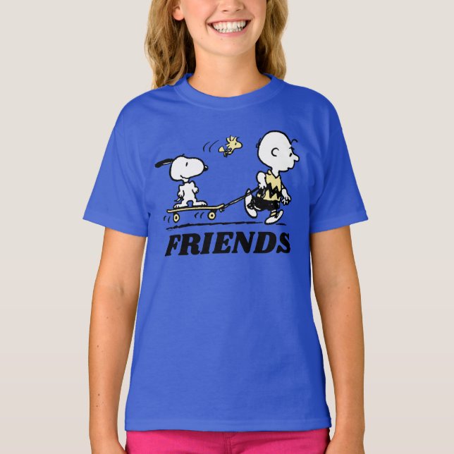 PEANUTS | Vänner Skattbordning T Shirt (Framsida)