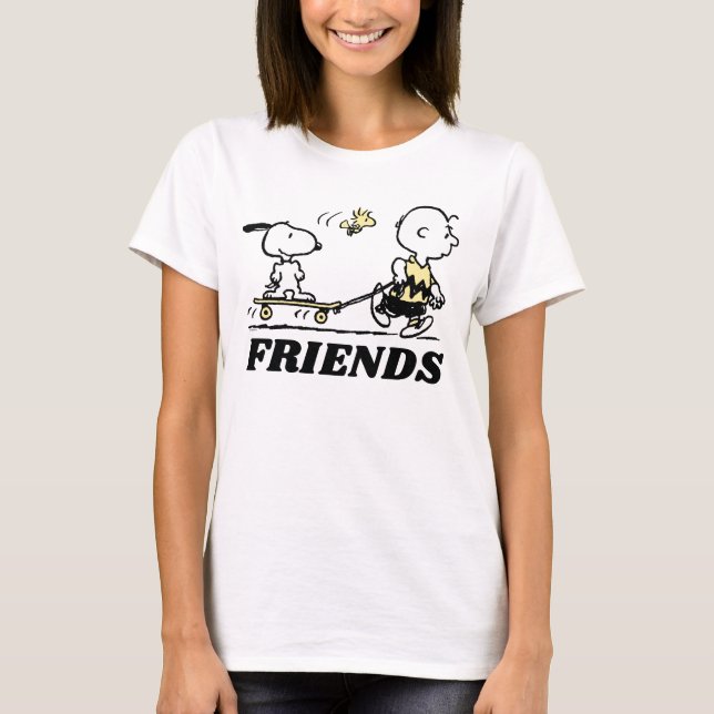 PEANUTS | Vänner Skattbordning T Shirt (Framsida)