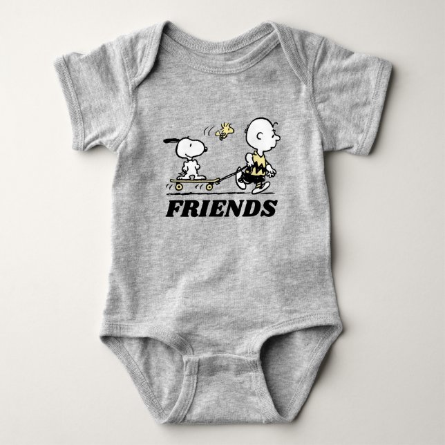 PEANUTS | Vänner Skattbordning T Shirt (Framsida)