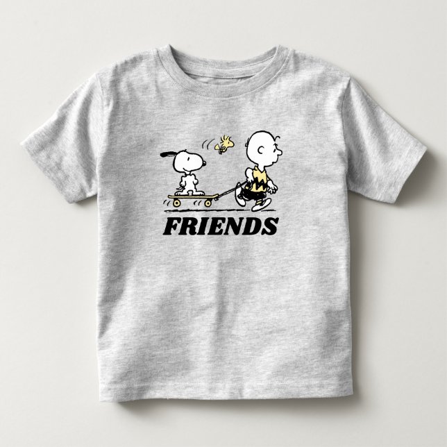 PEANUTS | Vänner Skattbordning T Shirt (Framsida)