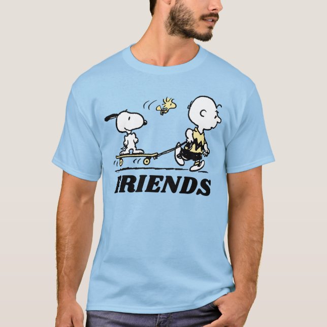 PEANUTS | Vänner Skattbordning T Shirt (Framsida)
