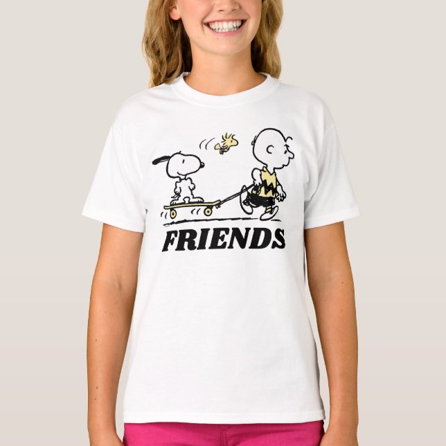 PEANUTS | Vänner Skattbordning T Shirt (Framsida)