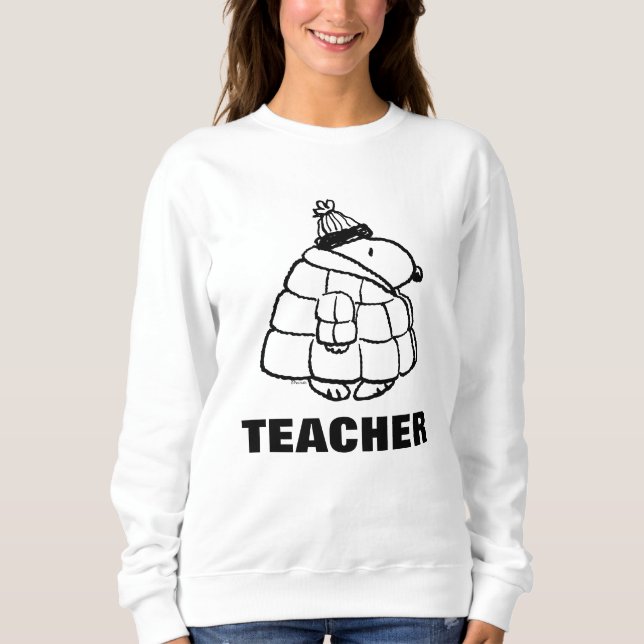 Peanuts | Warm & Cozy Teacher T Shirt (Framsida)