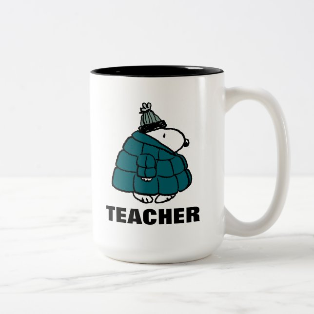 Peanuts | Warm & Cozy Teacher Två-Tonad Mugg (Höger)