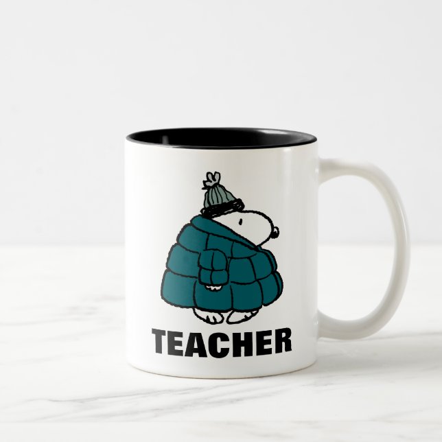 Peanuts | Warm & Cozy Teacher Två-Tonad Mugg (Höger)