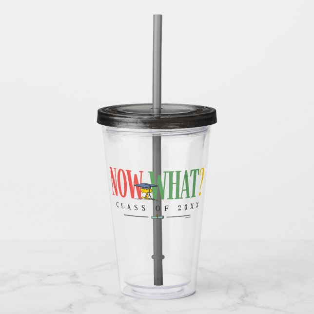 Peanuts Woodstock Now What Graduation Funny Quote Take Away Mugg (Framsida)