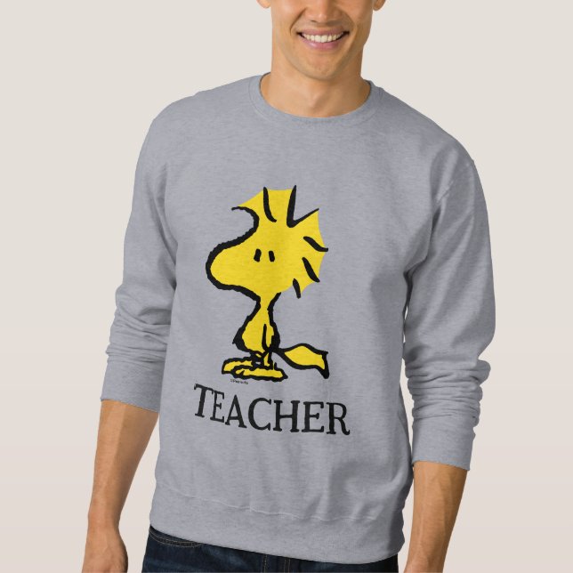 Peanuts | Woodstock Teacher Lång Ärmad Tröja (Framsida)