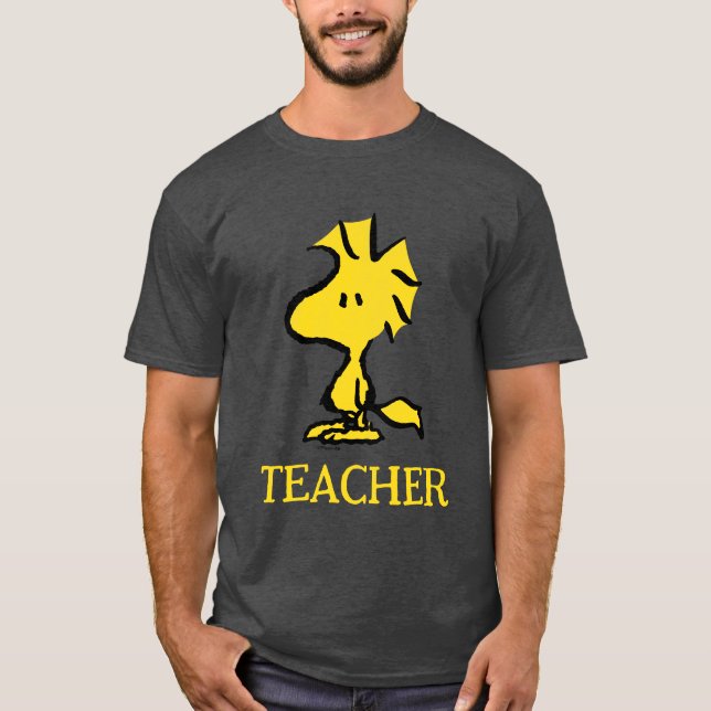 Peanuts | Woodstock Teacher T Shirt (Framsida)