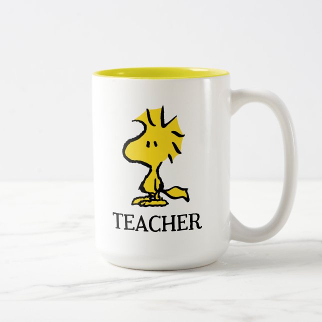 Peanuts | Woodstock Teacher Två-Tonad Mugg (Höger)