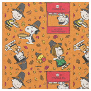 Peanutsgänget pilgrim Thanksgiving Tyg