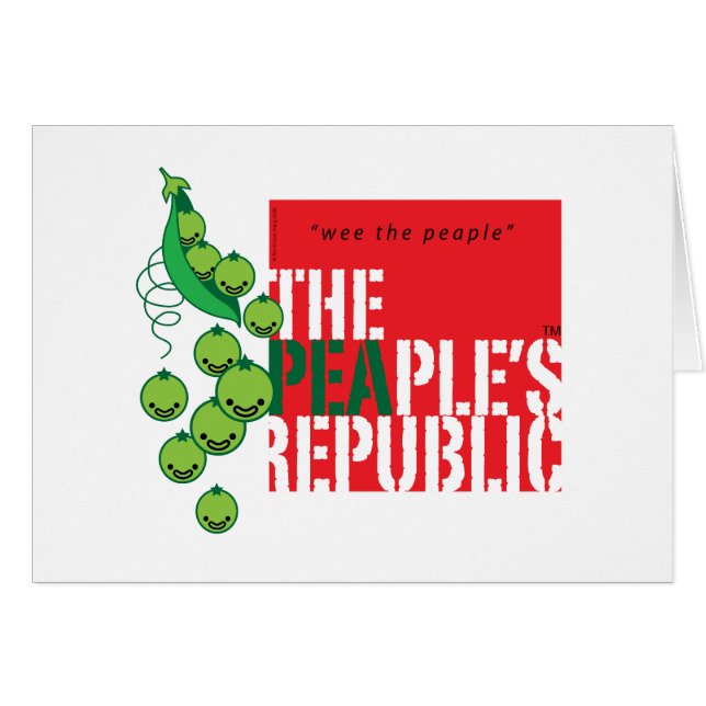 Peaple's Republic™ Hälsningskort (Framsidan Horizontal)