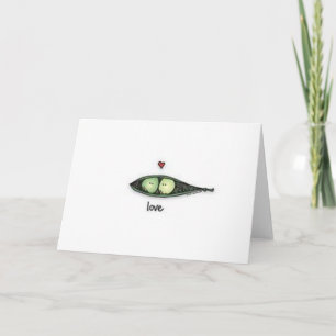 Peapod Kärlek Kort