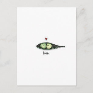 Peapod Kärlek Vykort