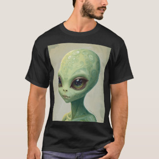 Pear Alien – Minimal Funny Fruit Art T Shirt