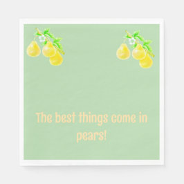 Pear Baby Shower Pappersservett