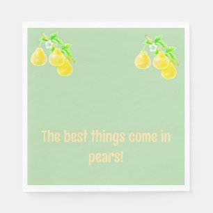 Pear Baby Shower Pappersservett