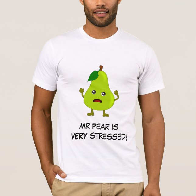 Pear: Bad Fruit Gang med Anpassade Slogan T-shirt (Framsida)