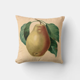 Pear Botanical Illustration Kudde