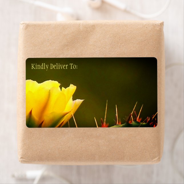 Pear Cactus Desert Flower / Gult Grönt / Fraktsedel (Insitu)