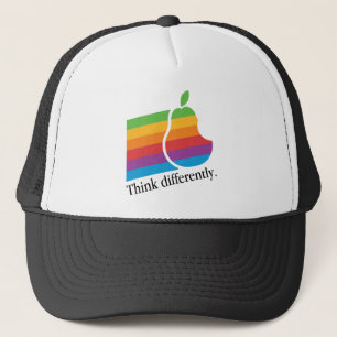 Pear Computers - Retro Apple Computers Parody Hat Truckerkeps