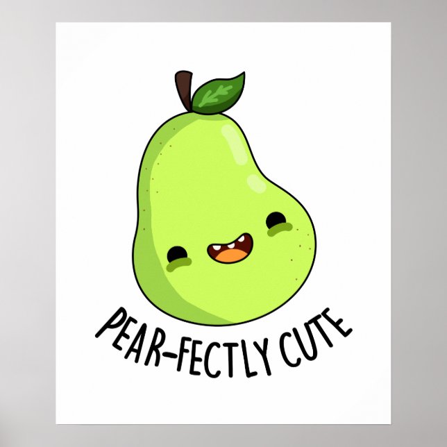 Pear-Fack Cute Sweet Fruit Pear Pun Poster (Framsidan)