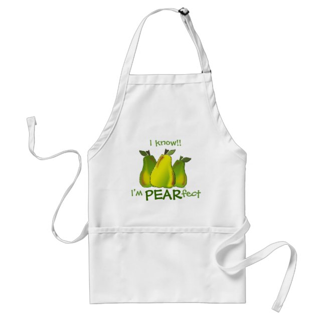 Pear Humor (glas) Förkläde (Framsidan)