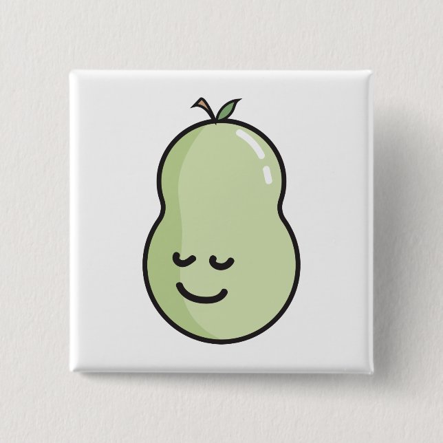 Pear med ett leende knapp (Framsida)