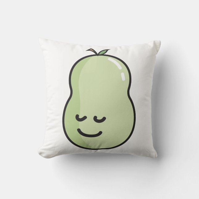 Pear med ett leende kudde (Framsida)