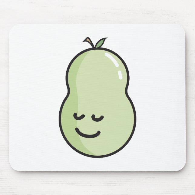Pear med ett leende musmatta (Framsidan)