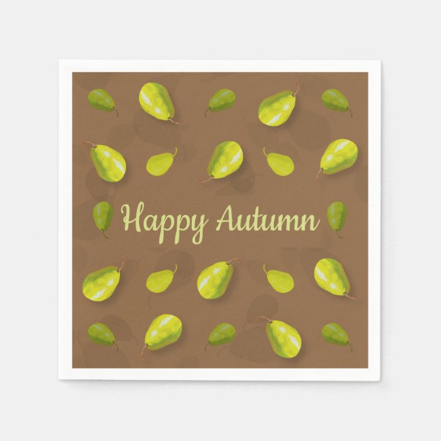 Pear Papper Napkins Pappersservett (Framsidan)