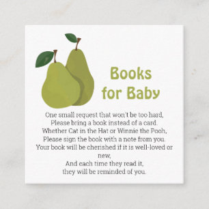 Pear par bokar för baby tilläggskort