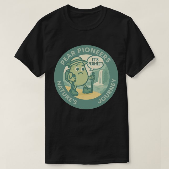 Pear Pioneers Nature's Journey T Shirt (Design framsida)