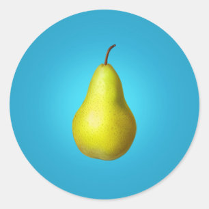 Pear Runt Klistermärke