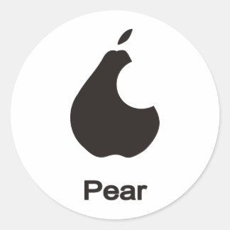 PEAR RUNT KLISTERMÄRKE
