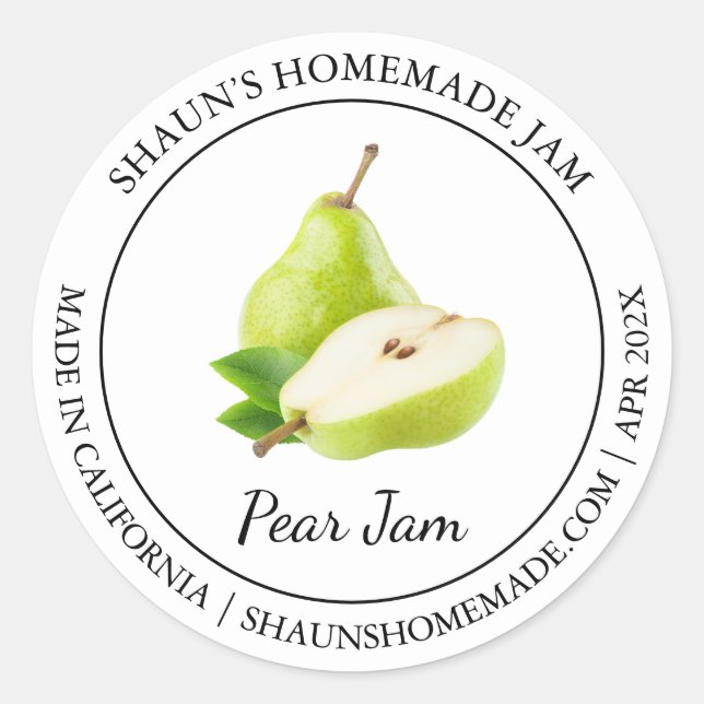 Pear Sylt Modern etikett (Framsida)