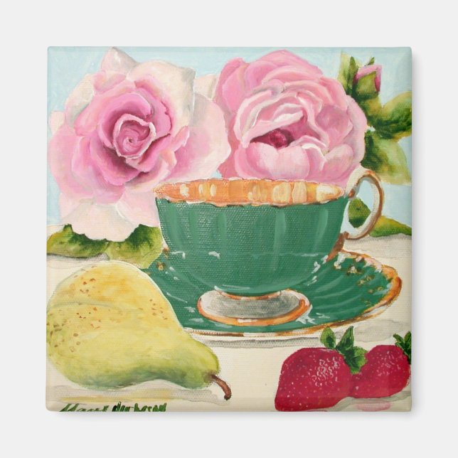 Pear & Tea Magnet (Framsidan)