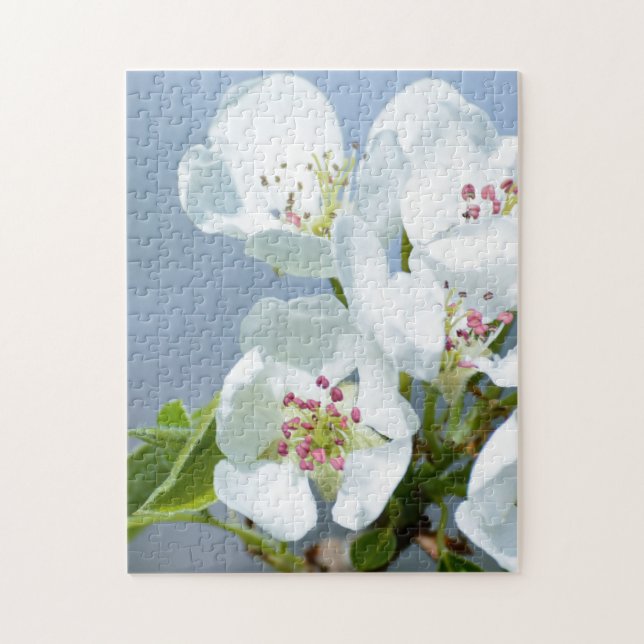 Pear träd blomning pussel (Vertikal)