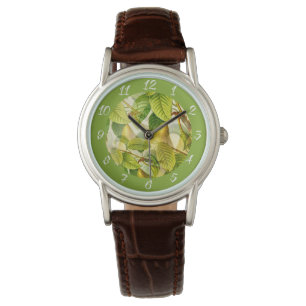 Pear Träd Grenar och Pears Mönster Armbandsur